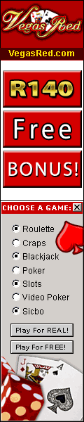 Get R140 Free at Vegas Red Casino. 